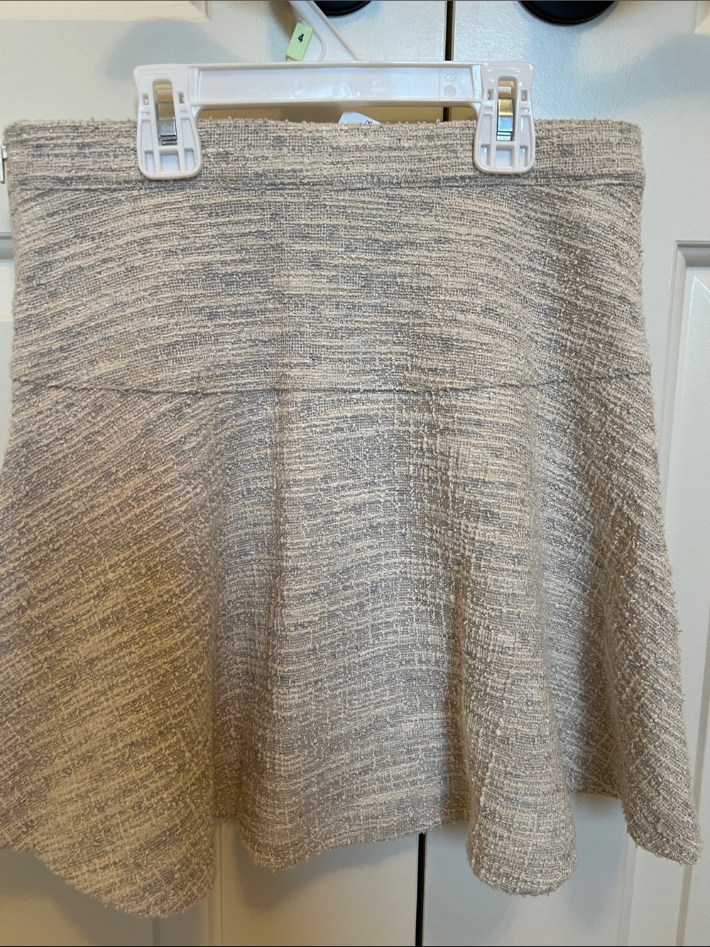 NEW Crewcuts Girls  Neutral Tweed A-Line Skirt - Picture 5 of 5